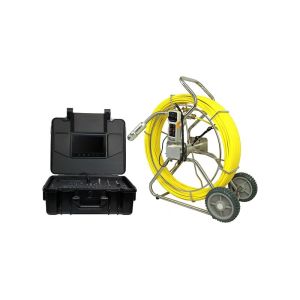 China New Video pipe pan tilt camera with 200ft push cable for pipeline inspection on sale