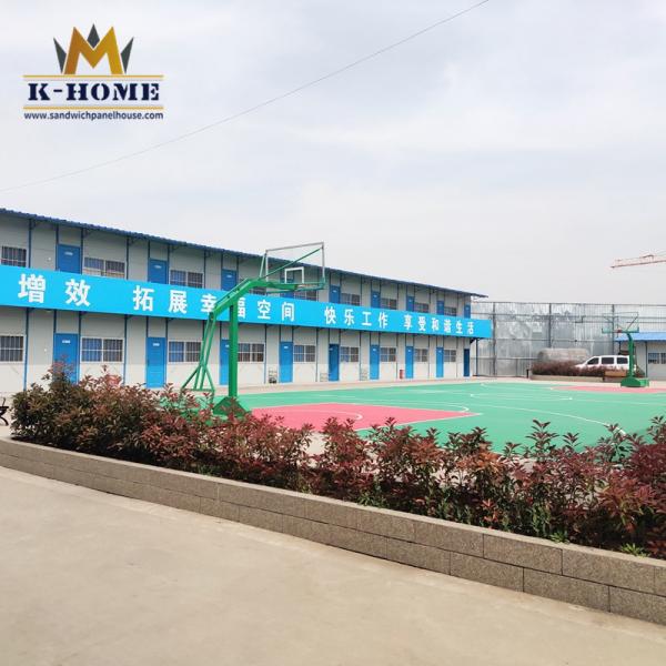 Quality Prefabricated Labour Colony Steel Frame Prefab House With Kitchen Dining Hall for sale