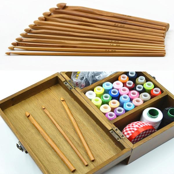 Eco-Friendly Bamboo Crochet Hooks Durable & Comfortable for Hand Knitting
