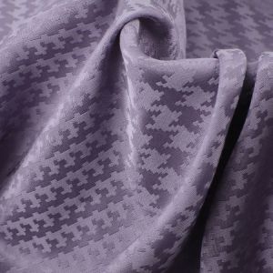 Soft Smooth Houndstooth Jacquard Fabric Viscose Rayon Fabric