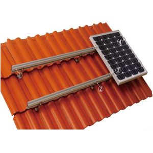 Wholesale 60m / S Wind Load Tile Solar Panel Roof Mounting Systems Aluminum Alloy / Stainless Steel from china suppliers