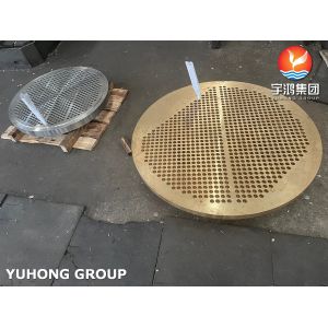 ASTM B171 UNS C70600 CuNi 90/10 Copper Alloy Tubesheet For Heat Exchanger