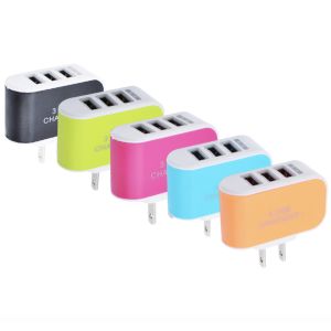 Wholesale 3 USBs Charger in candy colors factory wholesale from china suppliers