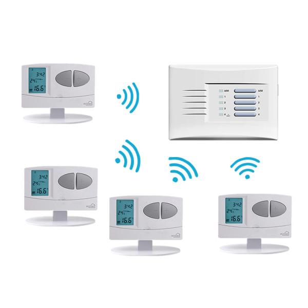 Quality 1 To 4 NTC Sensor 0.5°C Accuracy Remote Wireless Riseem Thermostat for sale