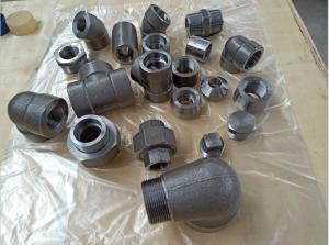 China Hot Dipped Galvanized Fitting ASME B16.11 ASTM A105 Elbow Cap Tee 3000LB on sale