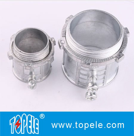 EMT Electrical Conduit And Fittings / Zinc Die Cast EMT Conduit Connector Set