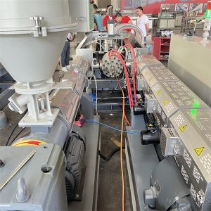 120-200kg/h Double Wall Corrugated Pipe Machine for PP HDPE Extruder Type Single