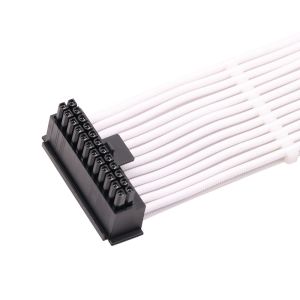 90 Degree Bradided Sleeve24Pin ATX Cable Extension Sleeve Computer Cable