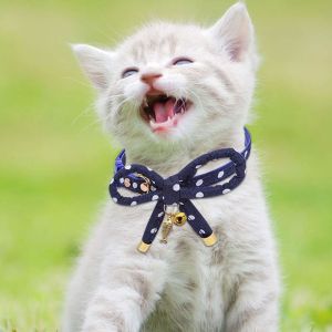 Christmas Adjustable Bow Tie Cat Collar Breakaway Bow Knot Design With Charming