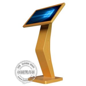 23.6 Inch standing AIO I5 CPU Touch Screen Kiosk With Linux System