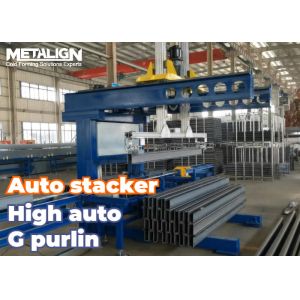 Automated Reversible Stacking Line For Asymmetric G Shape Purlins