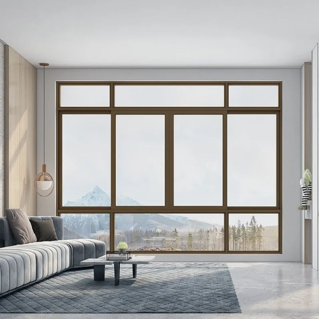 Customized Color Modern Aluminum Window with Sliding Opening Pattern and 15