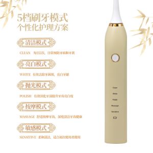 5 Working Modes Portable Ultrasonic Electric Toothbrush Rechargeable Cordless
