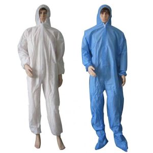 Wholesale Full Body Breathable Disposable Coveralls High Pretection Level With Zipper from china suppliers