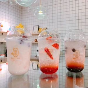 Pp Plastic Milkshake Biodegradable Plastic Cups , Compostable Plastic Cups