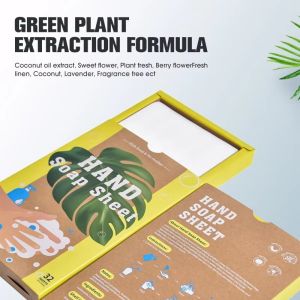 Disposable Paper Hand Soap Sheets Customized Space Saving Lightweight