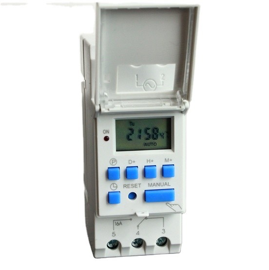 Quality AC 220V Digital LCD Power Timer Programmable Time Switch Relay 16A for sale