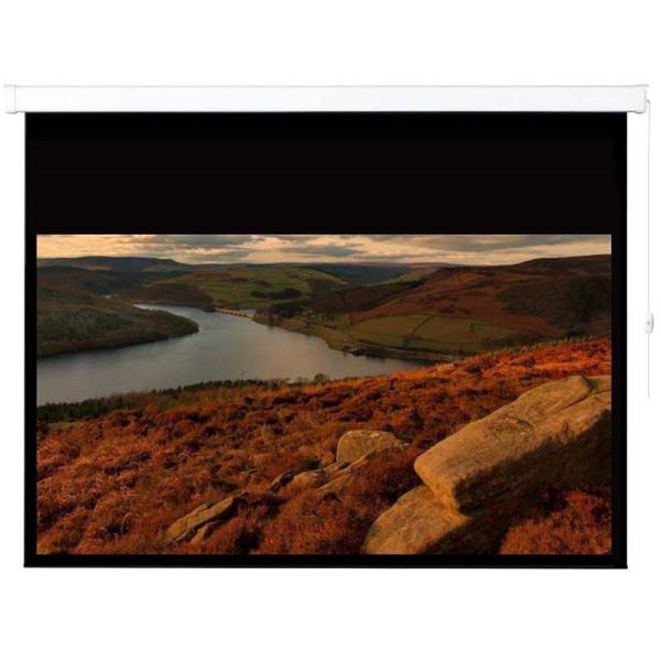 100" 16:9 motorized electric projection projector screen HD 3D TV film grey