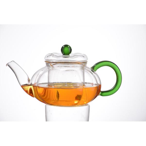 Double wall glass, Heat-resistant glass teapot, borosilicate glass tea set,