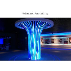 Curved Indoor Soft Led Screen Slim Modules 10W 1920Hz With Low Power Consumption