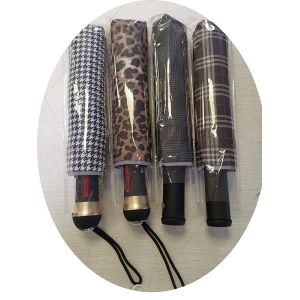 Led Torch Folding Umbrella Automatic Led Flashlight Handle Umbrella