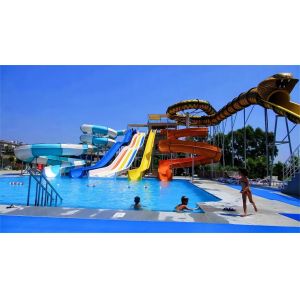 Outdoor Water World Park Swimming Pool Equipment Slides