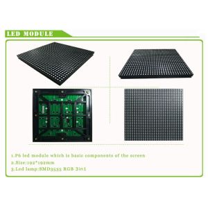 Outdoor Waterproof RGB LED Module SMD P6 Full Color 192 * 192 mm 1/8 Scan