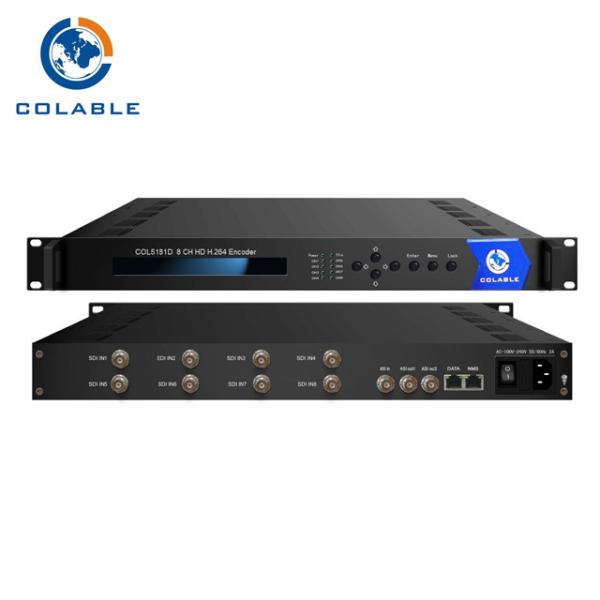 Quality 8 In 1 Hdmi Mpeg4 Video Encoder , H 264 SDI Video Encoder For Digital TV Broadcasting Headend Equipment COL5181D for sale