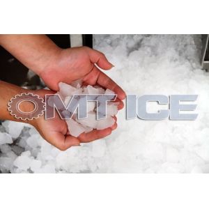 Powerful Industrial Ice Crusher Machine Food Grade Ice Block Cutting Machine