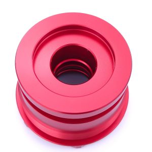 Certified RoHS Red Anodized Hydraulic Parts for ODM Applications