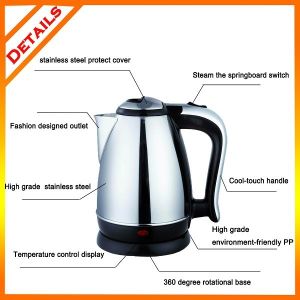 201SS Body Small Capacity Electric Kettles Non Toxic Cord Storage Design