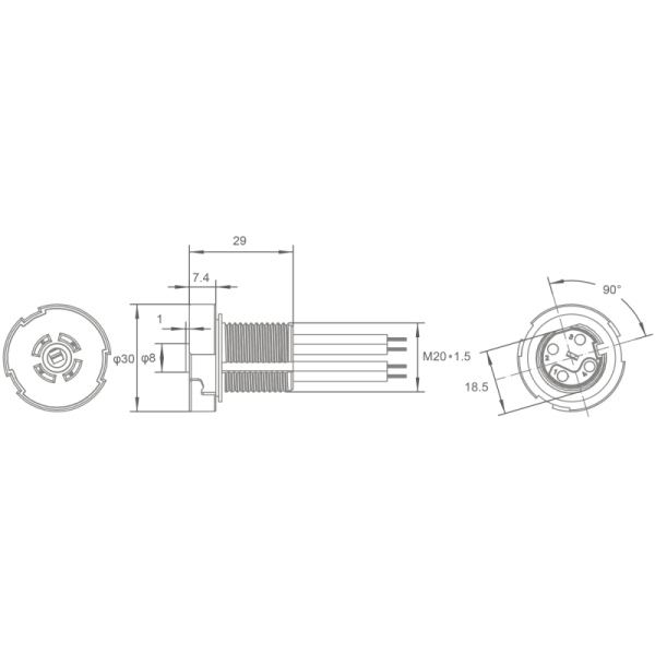 JL-700 product dimensions diagram showing detailed measurements
