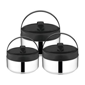 Handle Lunch Box School Office Bento 4pcs Stainless Steel Thermal Stock Pot Set