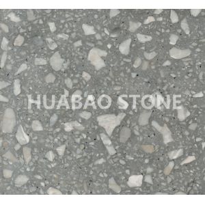 Abstract Decorative Design Terrazzo Stone Tiles Mixing Elements Composition