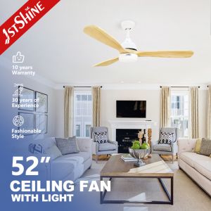 China Switch Remote Control 52 Inch LED Ceiling Fan with 3 Solid Blades and LED Lights on sale