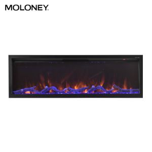 Insert Removable Glass Electric Fireplace Heater Freestanding 80inch