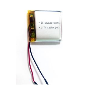 Wholesale Li-ion Polymer 603030 500mAh 3.7V With PCM from china suppliers