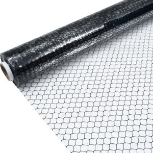 Cleanroom ESD PVC Curtain Transparent / Black Grid Antistatic Curtain