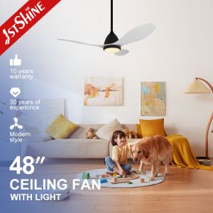 Support Dimmer 1stshine Plastic Ceiling Fan with Remote Control and Modern Design