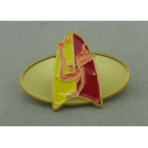 Classic Embossed Soft Enamel Recognition Pins With Gold Plating