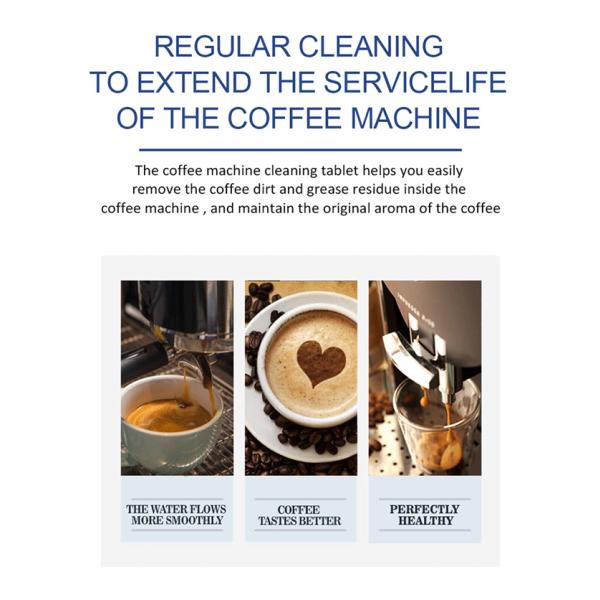 Active ingredient content 50%-80% Solid Automatic Coffee Machine Cleaning Tablets