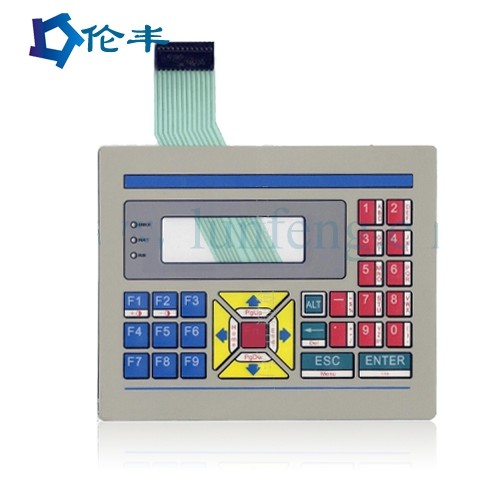Quality PET Tactile Membrane Keyboard Switch  Industrial Control Glossy Surface for sale