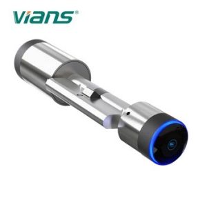 Aluminum Alloy Bluetooth Smart Door Lock App Unlock NFC Card 12mA For Apartment