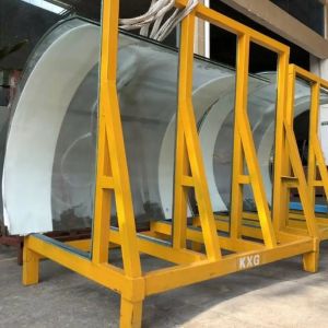 Customizable Curved Tempered Glass For Partition Bathroom Balustrade Building