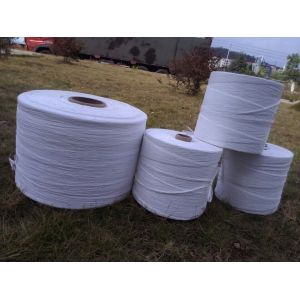 White Colored Added Caco3 PP Fibrillated Yarn 5% Hot Shrinkage Rate Free Sample