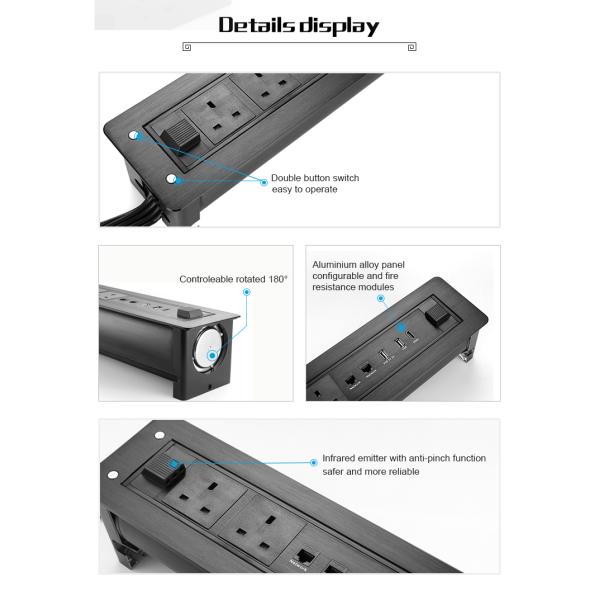 Power Grommet Conference Table Electrical Sockets Removable