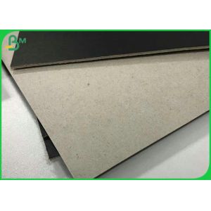 1.5MM 2MM Black Laminated Paper Cardboard With Gray Without Lamination Back