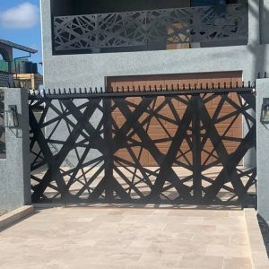 Galvanized Decorative Laser Cutting Gate Design Powder Coated