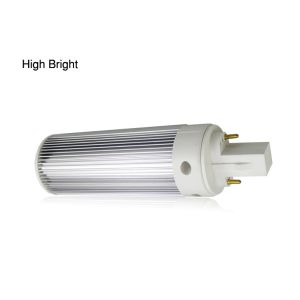420lm IP20 5 watt Energy Saving Aluminium Alloy G24 LED Plug Bulb Light With PC