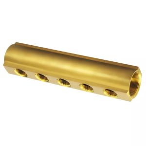 Customized Female 3/4" BSP Brass Water Manifold with 3 x 1/2" Inlets and +/-0